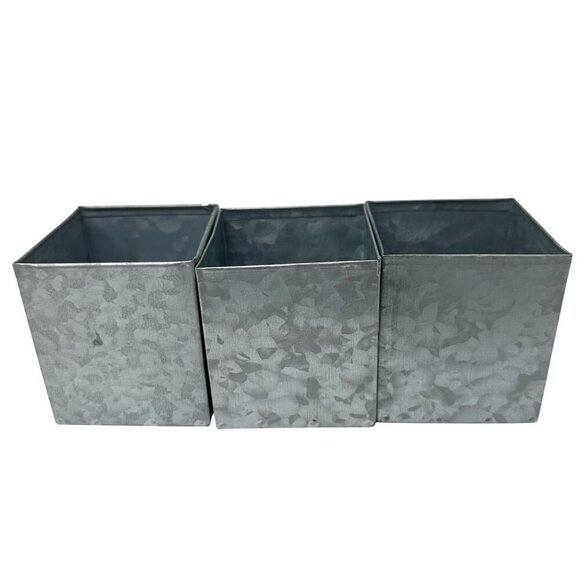 Rae Dunn Numbered Galvanized Tin Organizer with Wood Tray 1 2 3 College Office - Picture 11 of 12